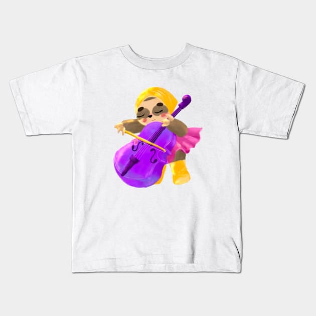 Jilooo the Cello Girl by jilooo Kids T-Shirt by byjilooo